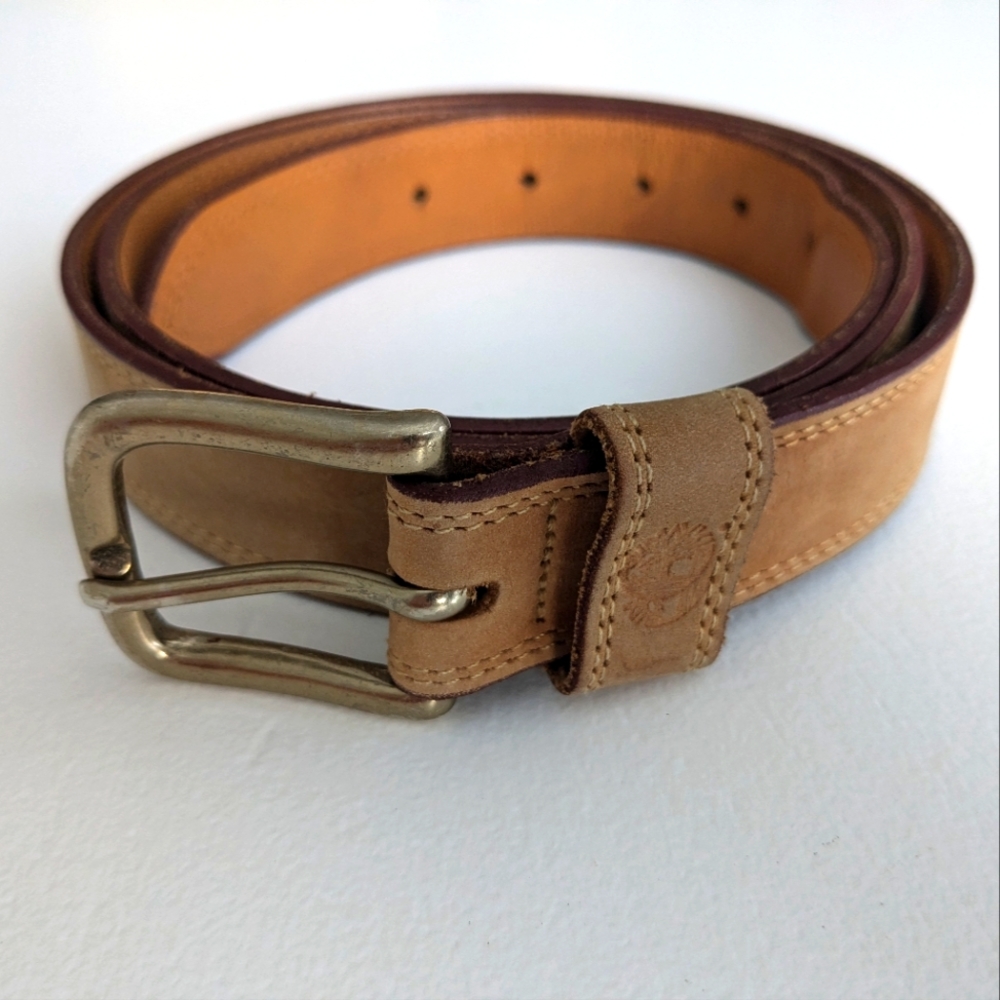 TIMBERLAND Tan Leather Belt